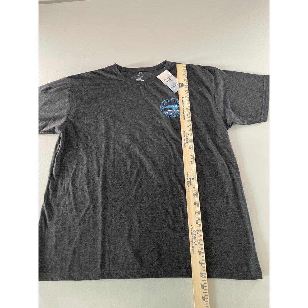 Coastal Swell Ocean Isle Logo Lightweight Cotton Blend Shirt Size XL Gray - Picture 4 of 7